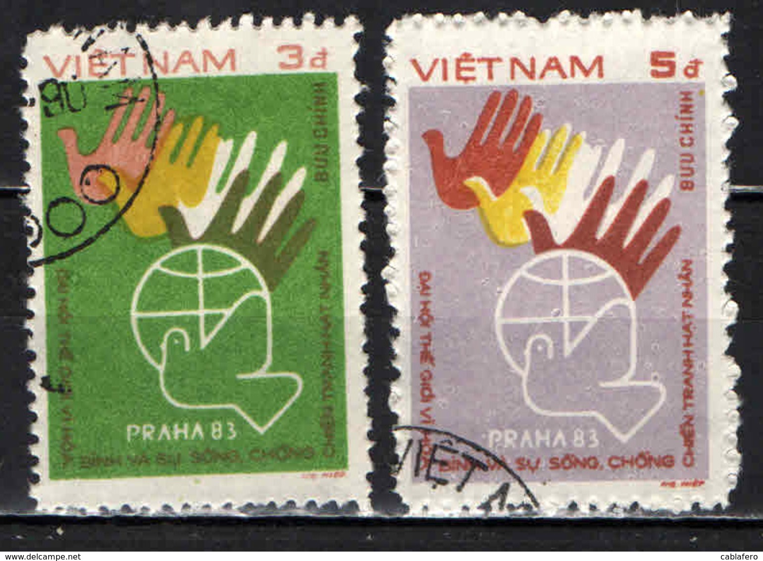 VIETNAM - 1984 - CONFERENZA DI PACE A PRAGA - USATI - Vietnam
