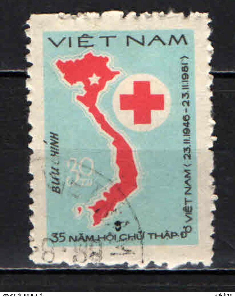 VIETNAM - 1982 - CROCE ROSSA - USATO - Vietnam