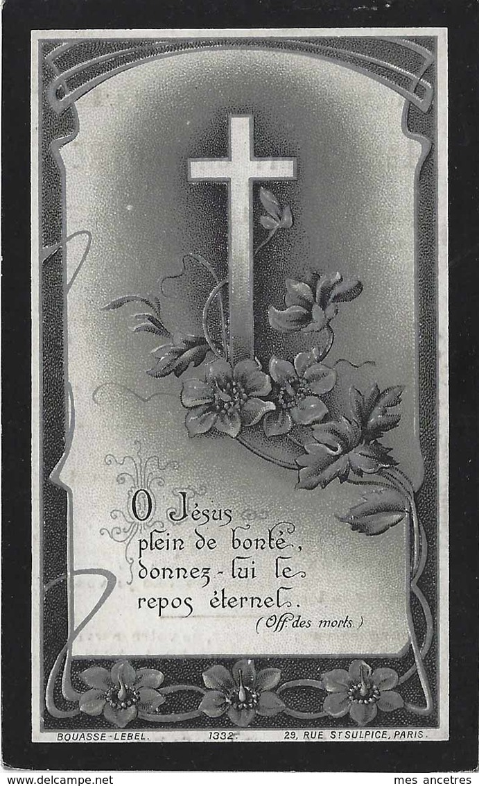 1913- Bailleul-(59) Décoré Guerre 1870-Louis CHEROUTRE ép Léonie Deturck Né 1849 - Décès