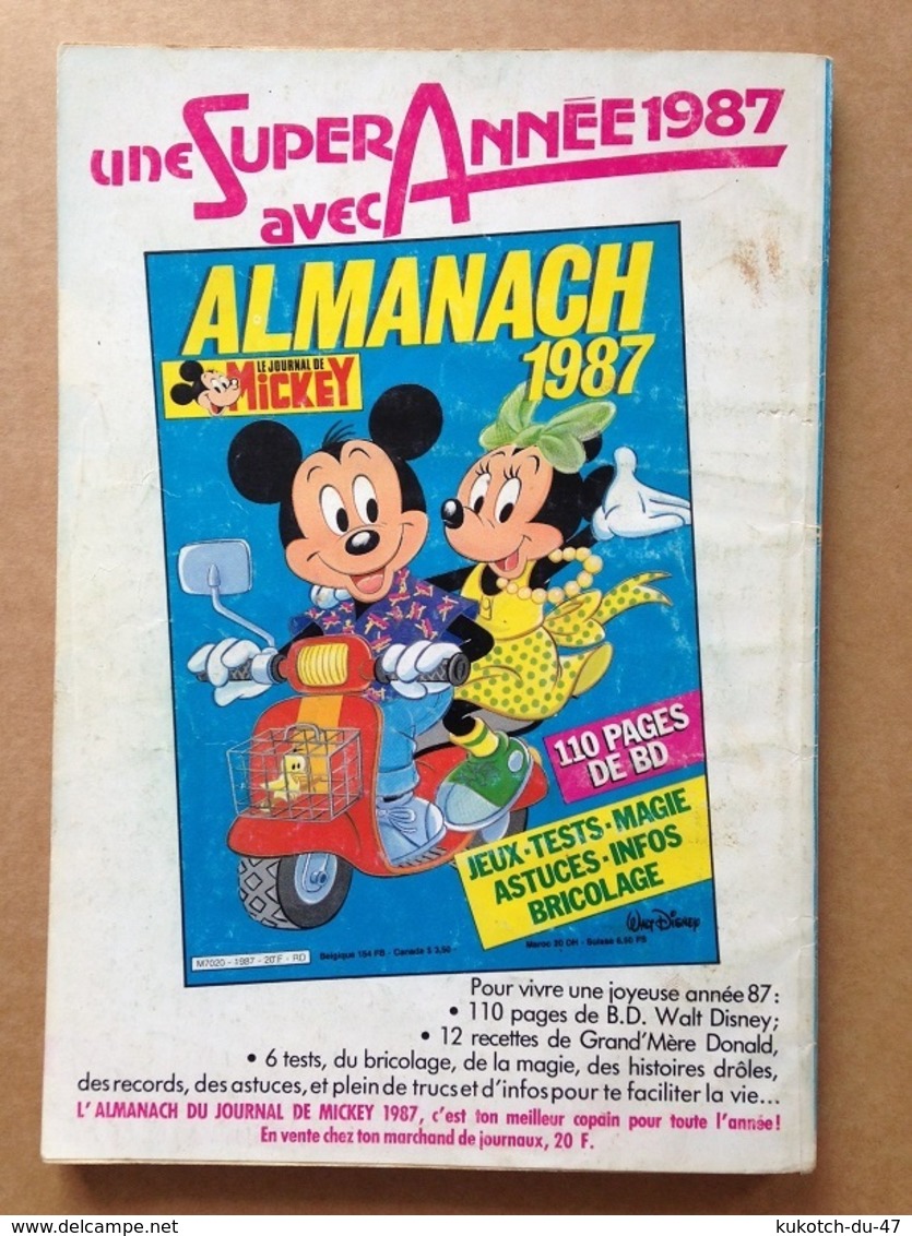 Disney - Picsou Magazine ° Année 1986 - N°178 (avec grand défaut d'usure)