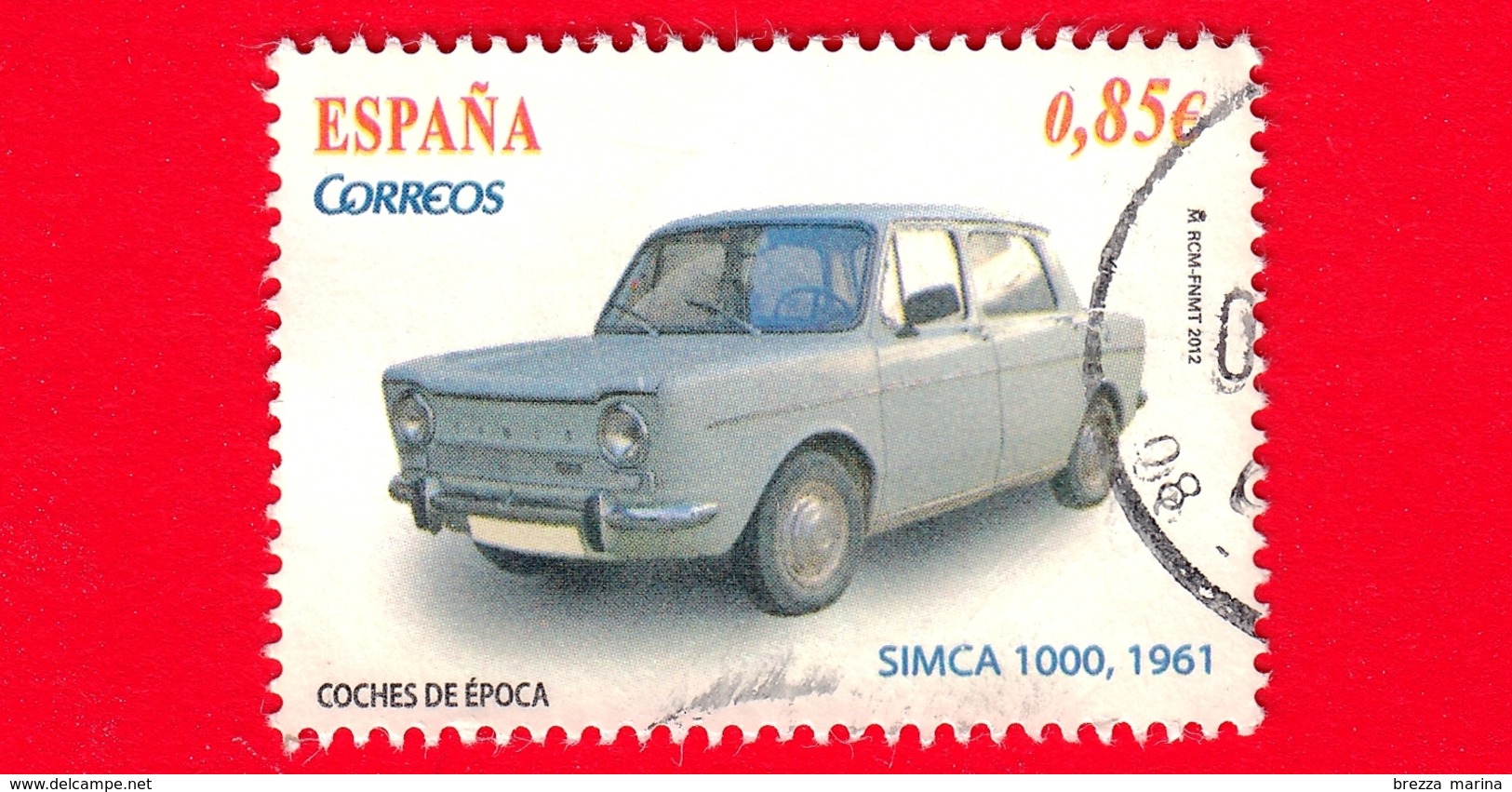 SPAGNA - Usato - 2012 - Auto D'epoca - Simca 1000 (1961) - Vintage Cars - 0.85 - Usati