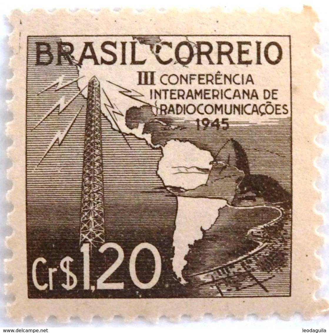 BRAZIL # 640   RADIOCOMMUNICATION  - 1945  MINT - Ungebraucht