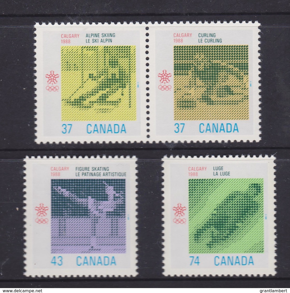 Canada 1988 Winter Olympic Games Calgary Set Of 4 MNH - Unused Stamps