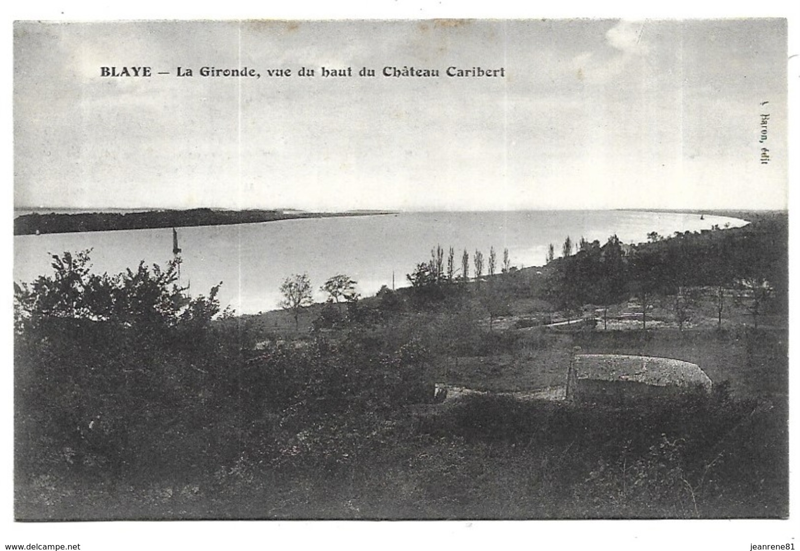 Blaye La Gironde, Vue Du Haut Du Chateau Caribert - Blaye