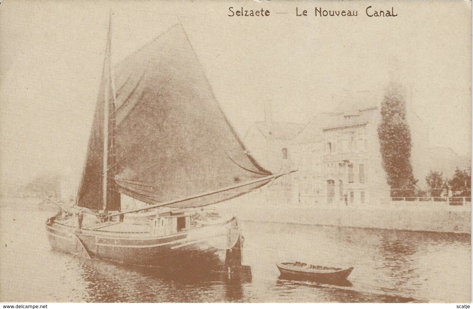 Selzaete.   -   Zelzate  -   Le Nouveau Canal.   -  Uitgave:  Teerkotje - Zelzate