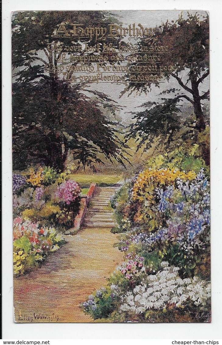 Ellen Warrington - Garden Scene - Tuck Oilette 3156 - Other & Unclassified