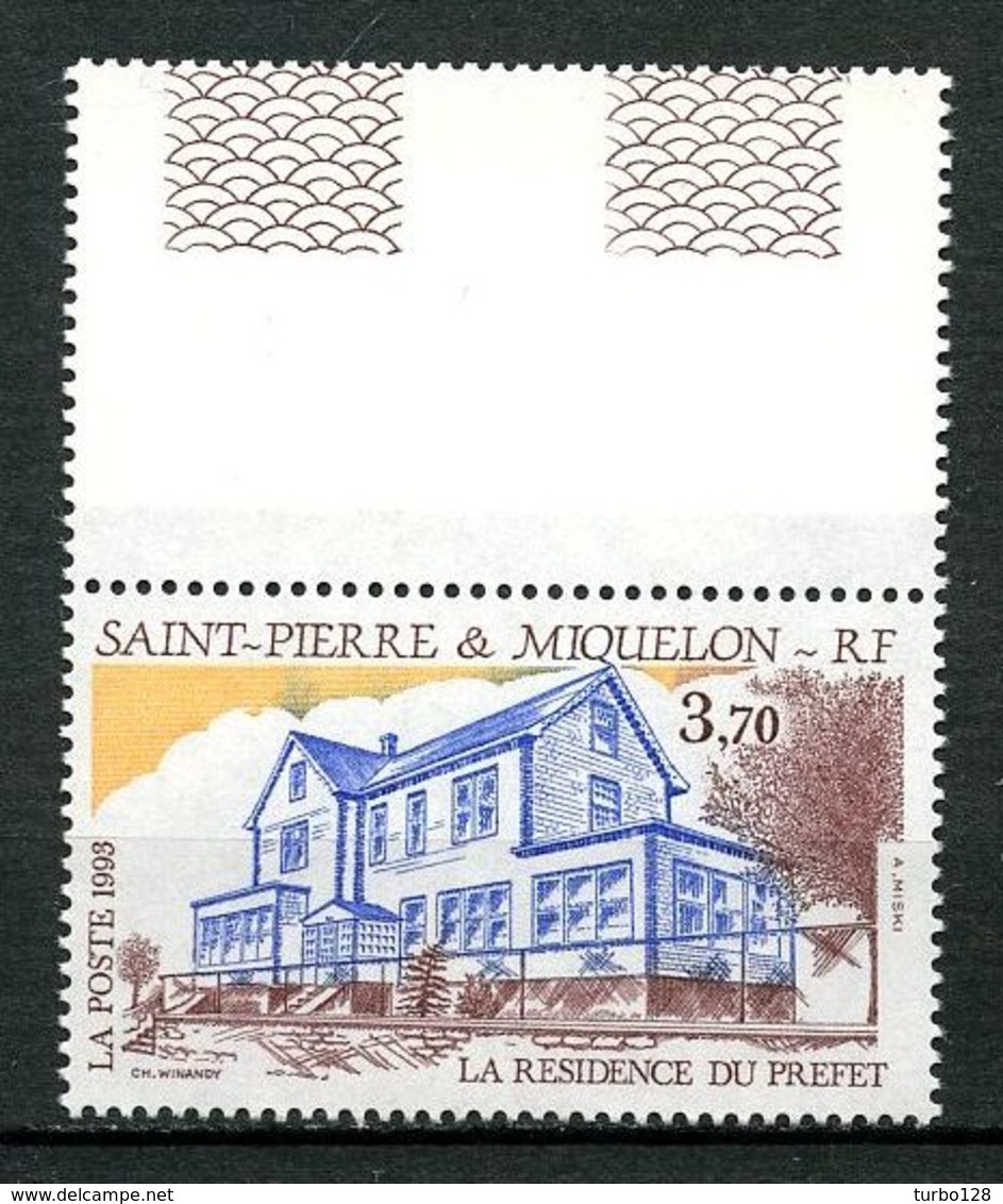 SPM MIQUELON 1993  N° 584 ** Neuf  MNH Superbe C 2 €  La Résidence Du Préfet - Neufs