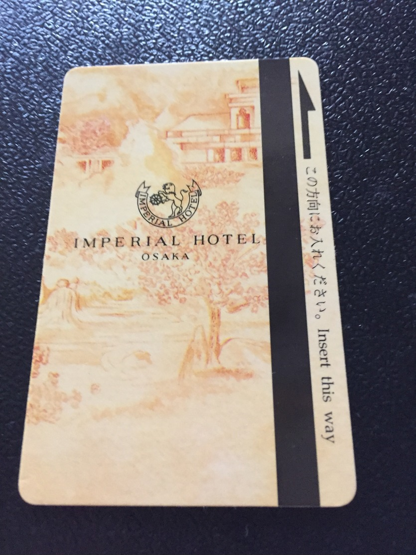 Hotelkarte Room Key Keycard Clef De Hotel Tarjeta Hotel JAPAN IMPERIAL OSAKA - Ohne Zuordnung