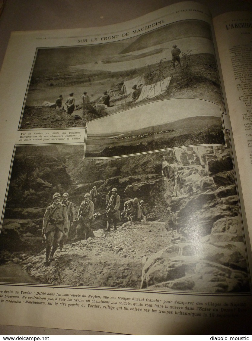 1916 LPDF: Coldstream du roi d'Angleterre; The Welsh Guards; Français et Anglais;Krupp;Zeppelin L-32;La Canée;etc