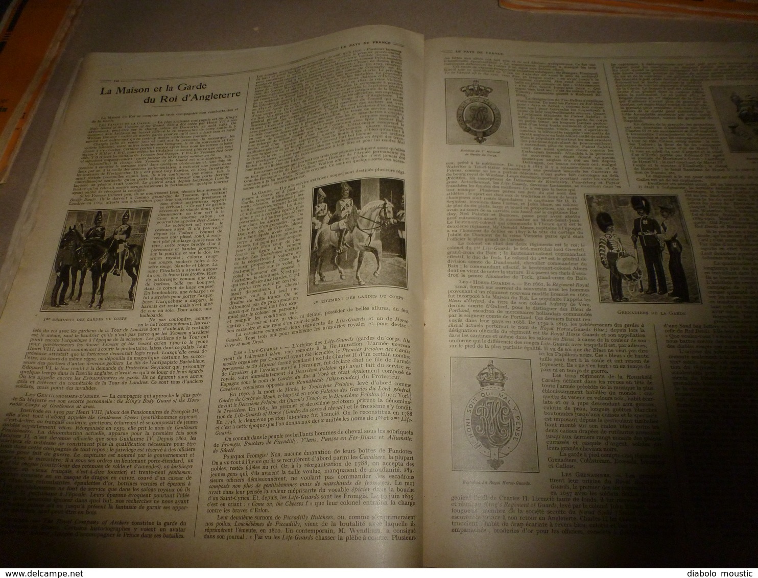 1916 LPDF:The King's Body Guard Of The Yeomen Of The Guard;Obsèque équipage Du Zeppelin (Cuffley); Roal Flying Corps;etc - Français