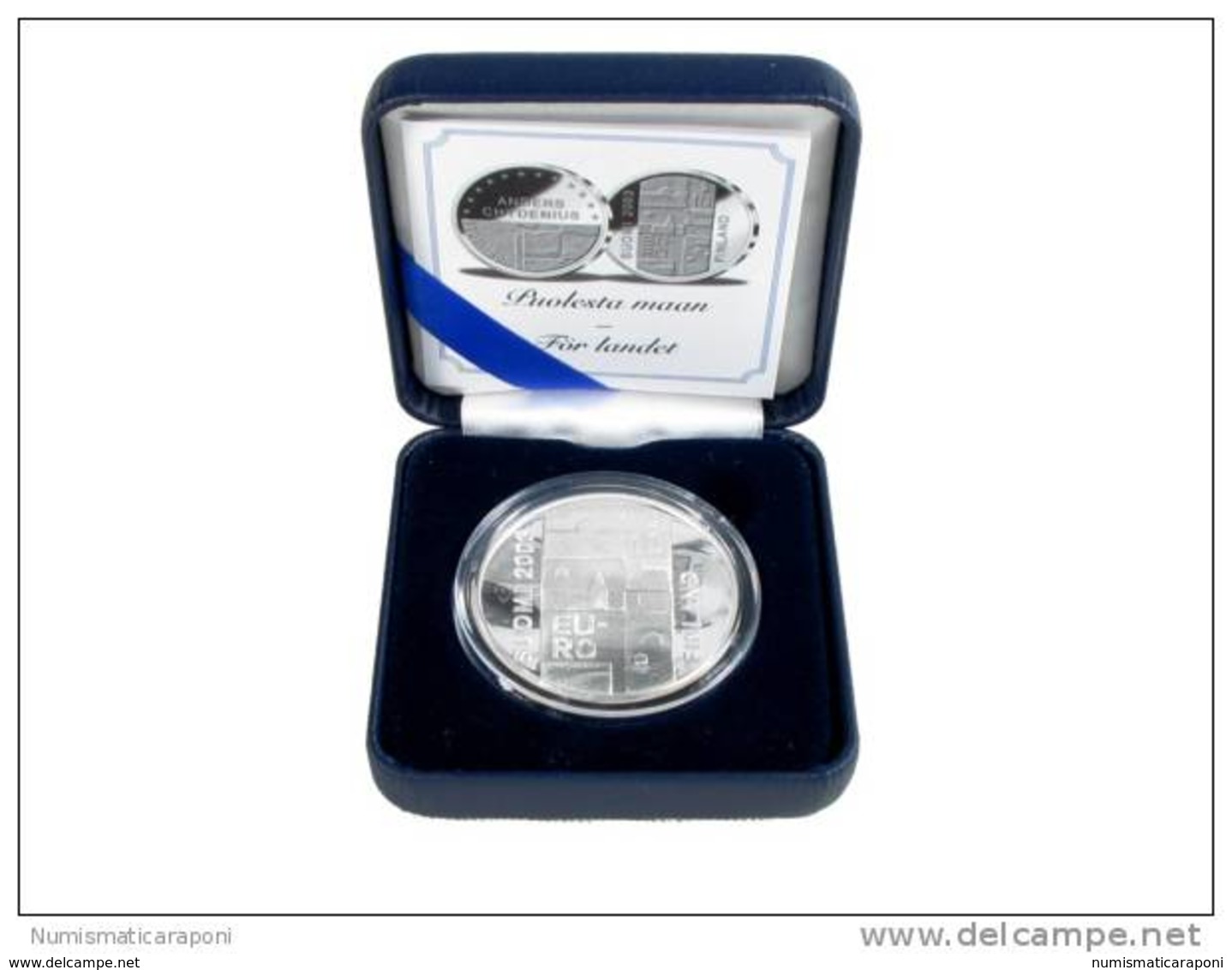 FINLANDIA 2003 10 € ANDREUS CHYDENIUS AG SILVER PROOF IN BOX TOP PRICE - Finland