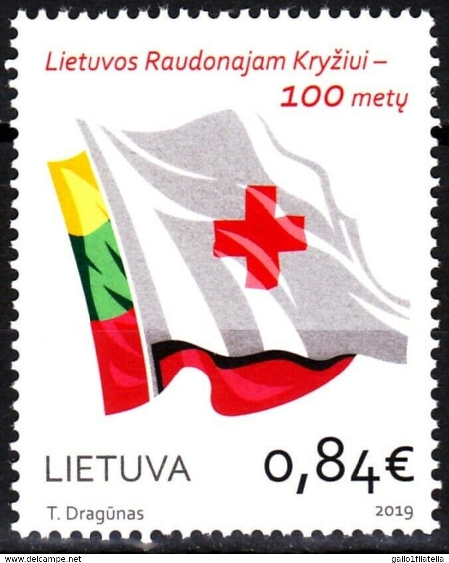 2019 - LITUANIA / LITHUANIA - CENTENARIO DELLA CROCE ROSSA LITUANA / CENTENARY OF LITHUANIAN RED CROSS.  MNH. - Croce Rossa