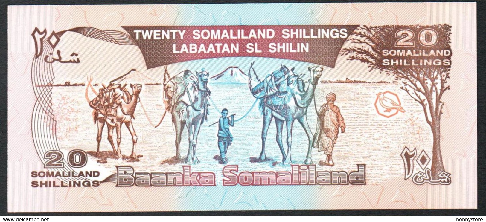 Somaliland 20 Shillings 1996 UNC - Somalia