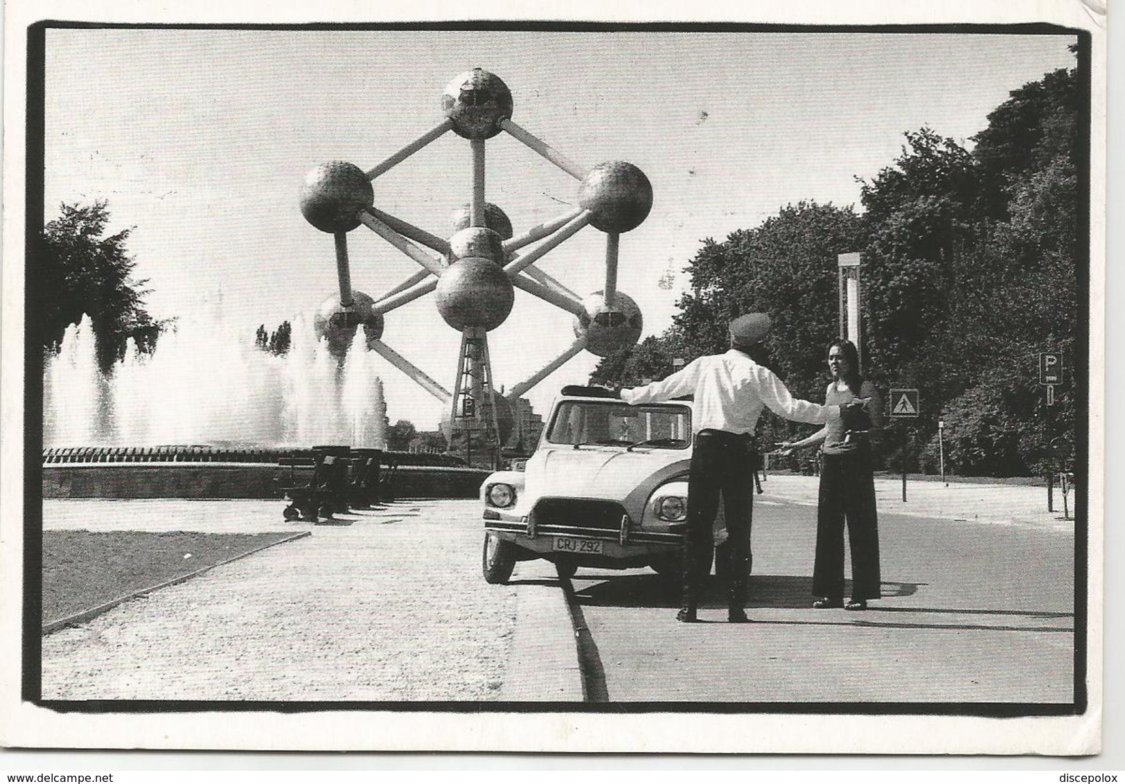 W3672 Bruxelles - Atomium - Humor - Auto Cars Voitures / Viaggiata 2007 - Monumenti, Edifici