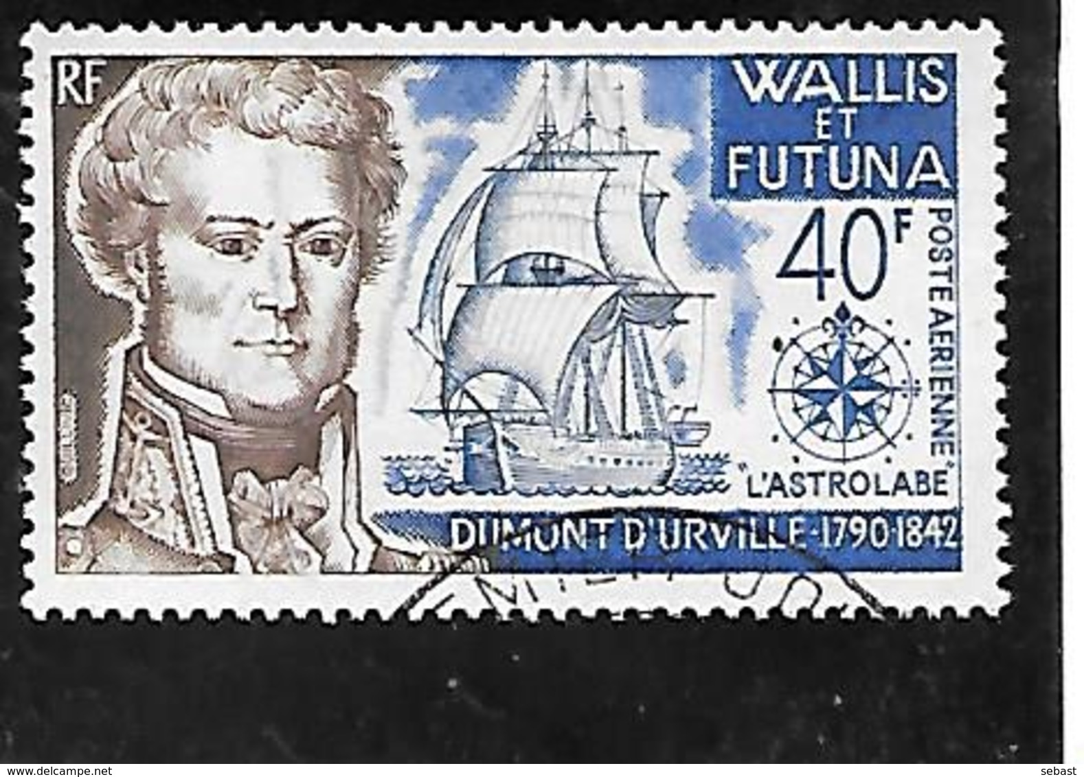 TIMBRE OBLITERE DE WALLIS ET FUTUNA DE 1973 N° YVERT PA 46 - Usati