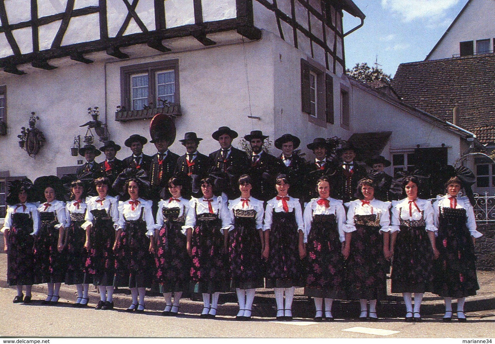 CP - 67- Drulingen-groupe Folklorique  ( Non écrite ) - Drulingen