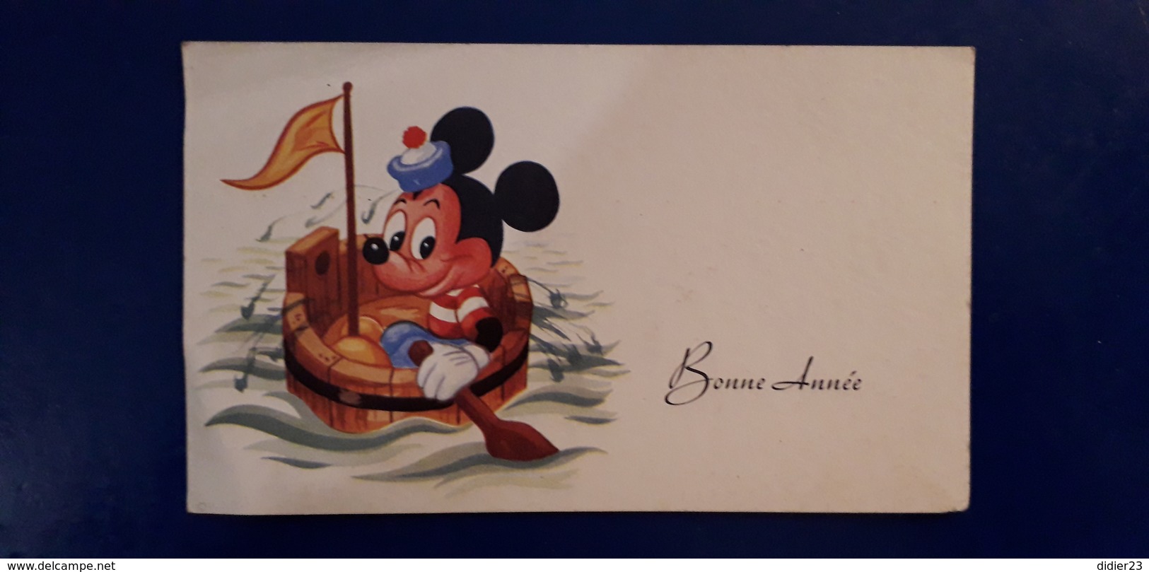 DISNEY PERSONNAGE  CARTE BONNE ANNEE  WALT DISNEY - Altri & Non Classificati