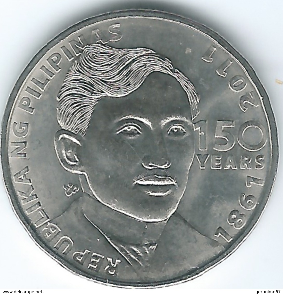 Philippines - 1 Piso - 2011 - 150th Anniversary Of The Birth Of Dr. José Rizal - KM284 - Philippines