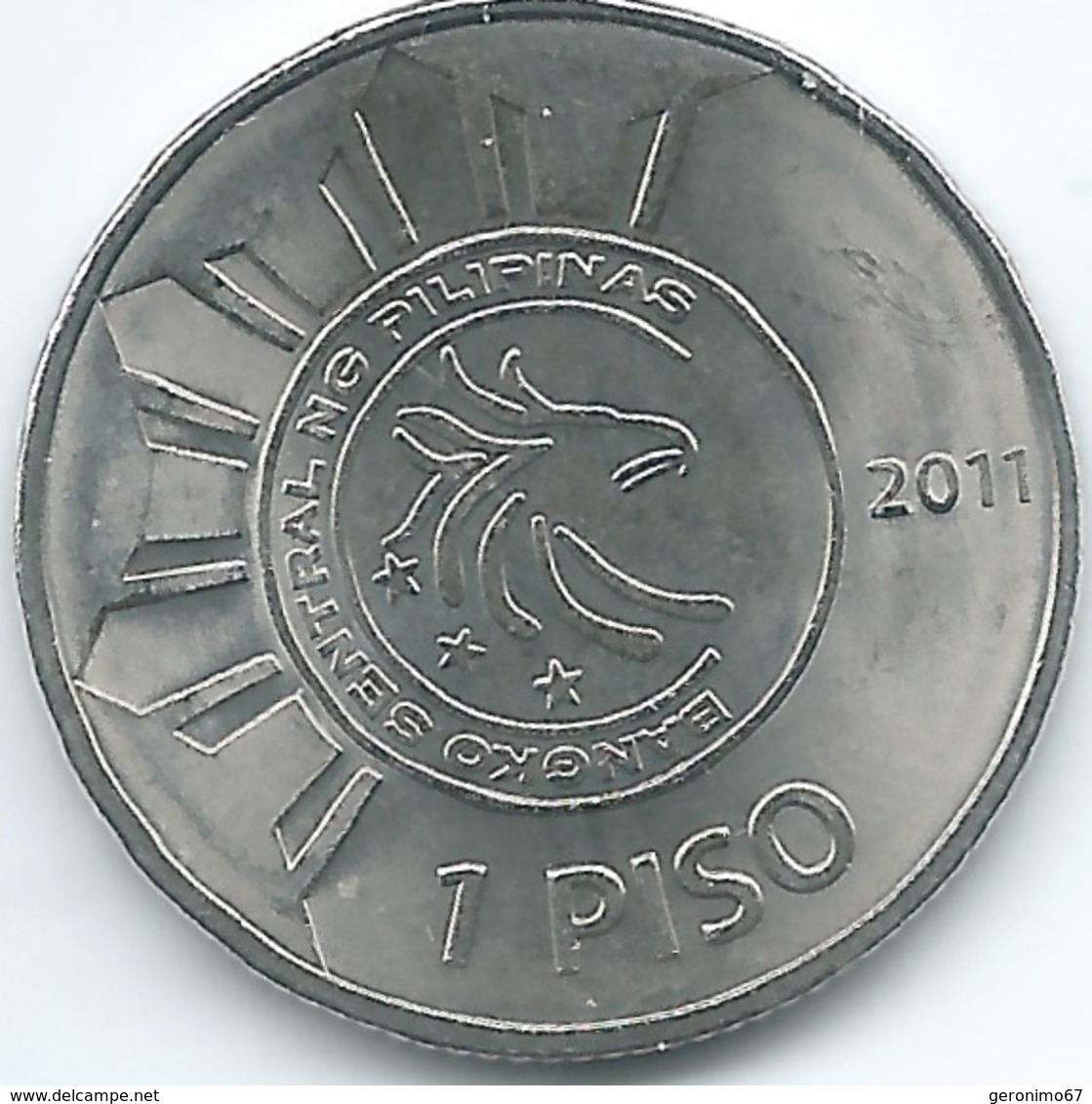 Philippines - 1 Piso - 2011 - 150th Anniversary Of The Birth Of Dr. José Rizal - KM284 - Philippines