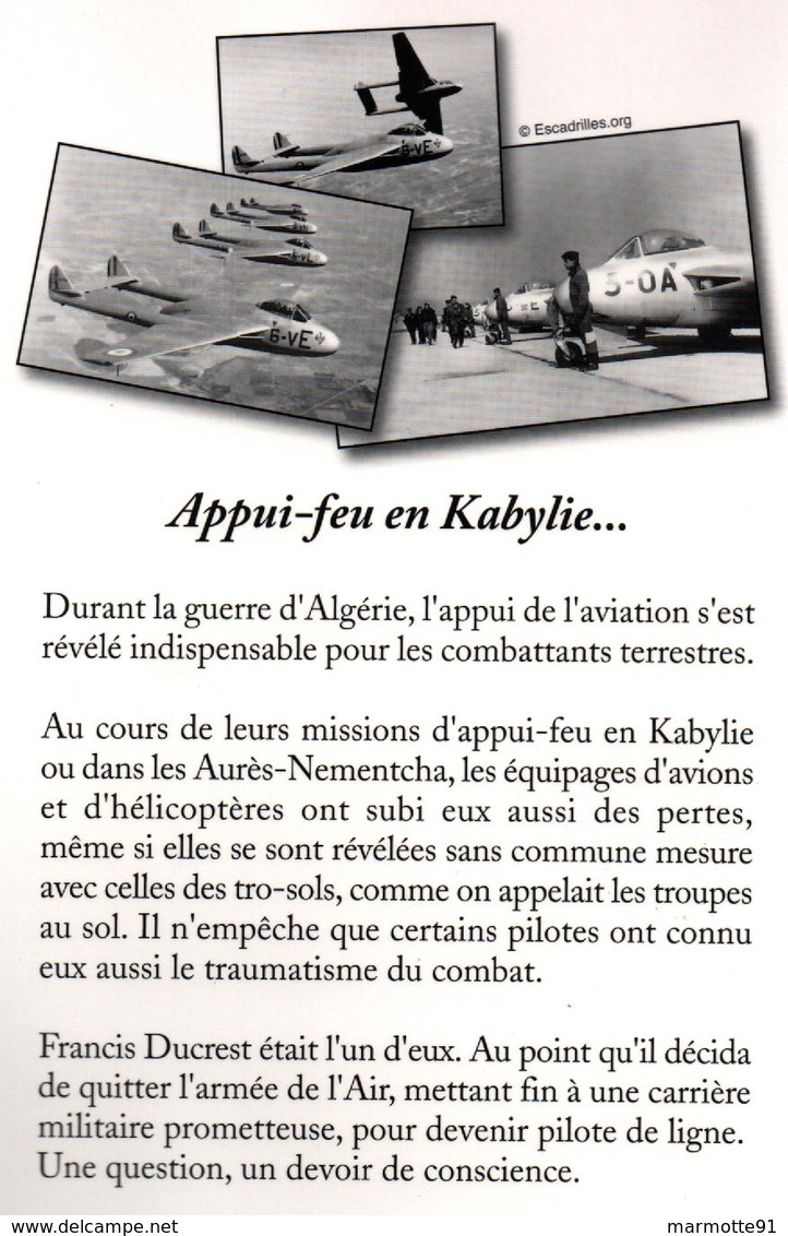 LES CANONS DU CIEL  J ETAIS PILOTE EN ALGERIE RECIT ARMEE AIR - Francese