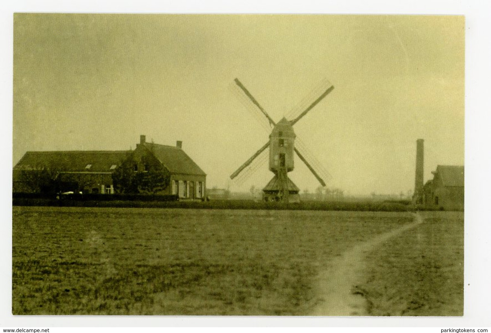 D107 Rijkevorsel Molen Van Den Kinschot - 1919 Weg / Verplaatst - Molen - Moulin - Mill - Mühle - Rijkevorsel