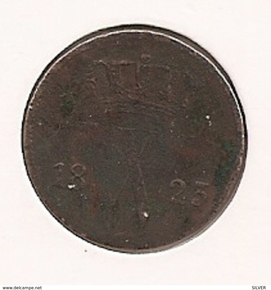 HOLANDA PAYS BAS NETHERLANDS 1 CENT 1823 RARE 212 - 1815-1840: Willem I.