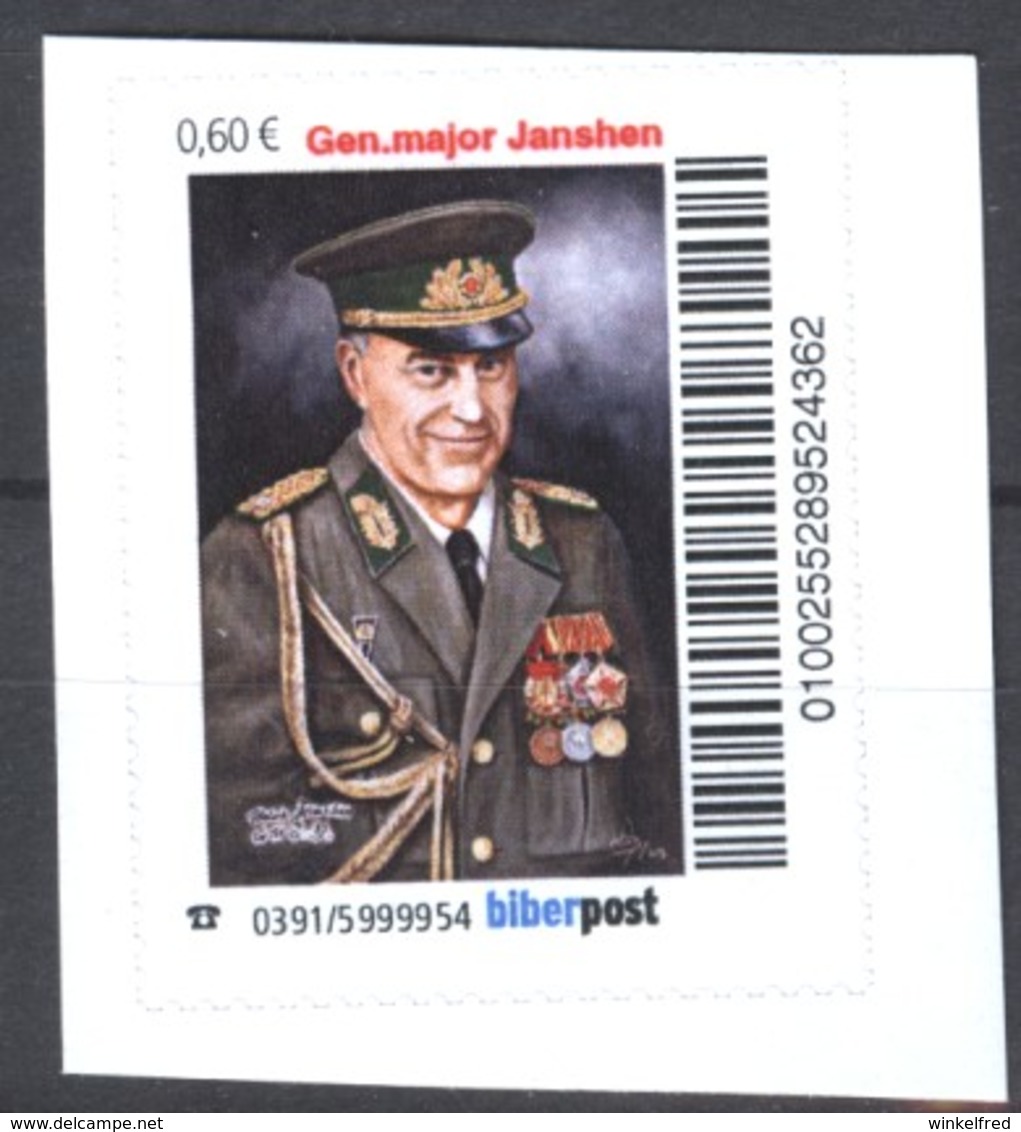 Biber Post Gen.major Janshen (Grenztruppen) (60) G868 - Posta Privata & Locale