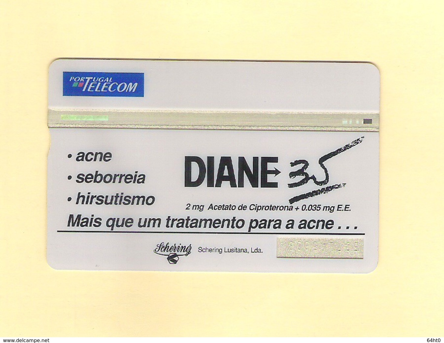 PHONECARD - PORTUGAL PT038 "DIANE 35" 507L - EX: 8.000 - NEW/NOT USED - Portugal