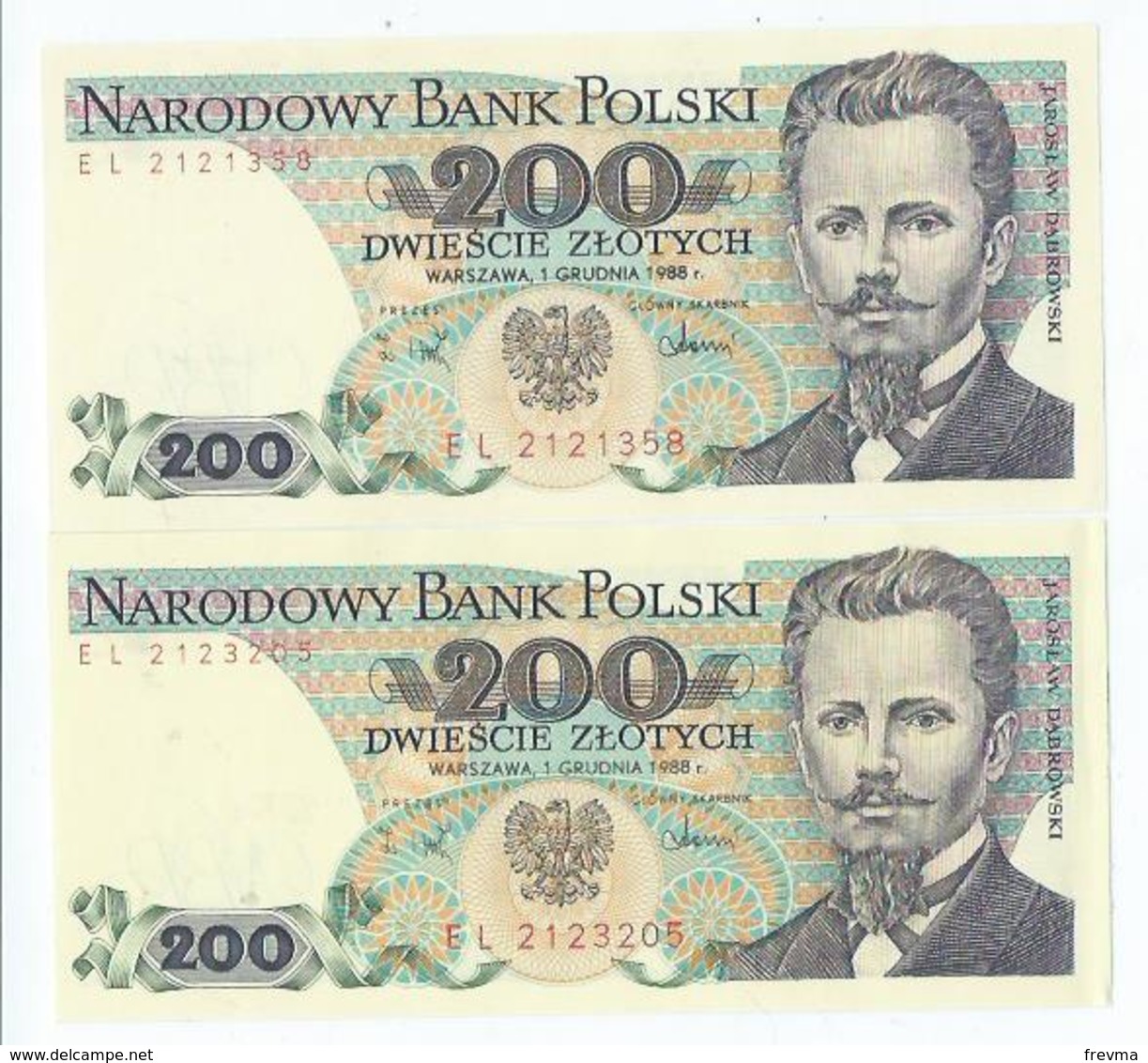 Billet Neuf De Banque De 200 Zlotych 1975-1988 - Polen