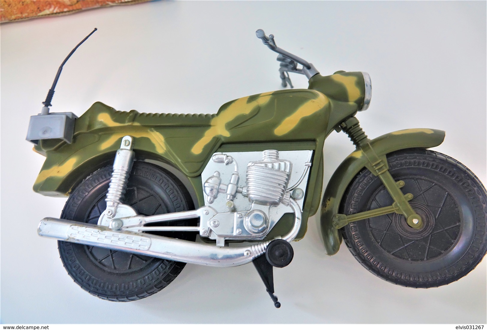 Vintage ACTION MAN MOLTO : DISPATCH RIDER WITH ORIGINAL BOX - REF 561 - made in spain  - motorcycle - GI JOE