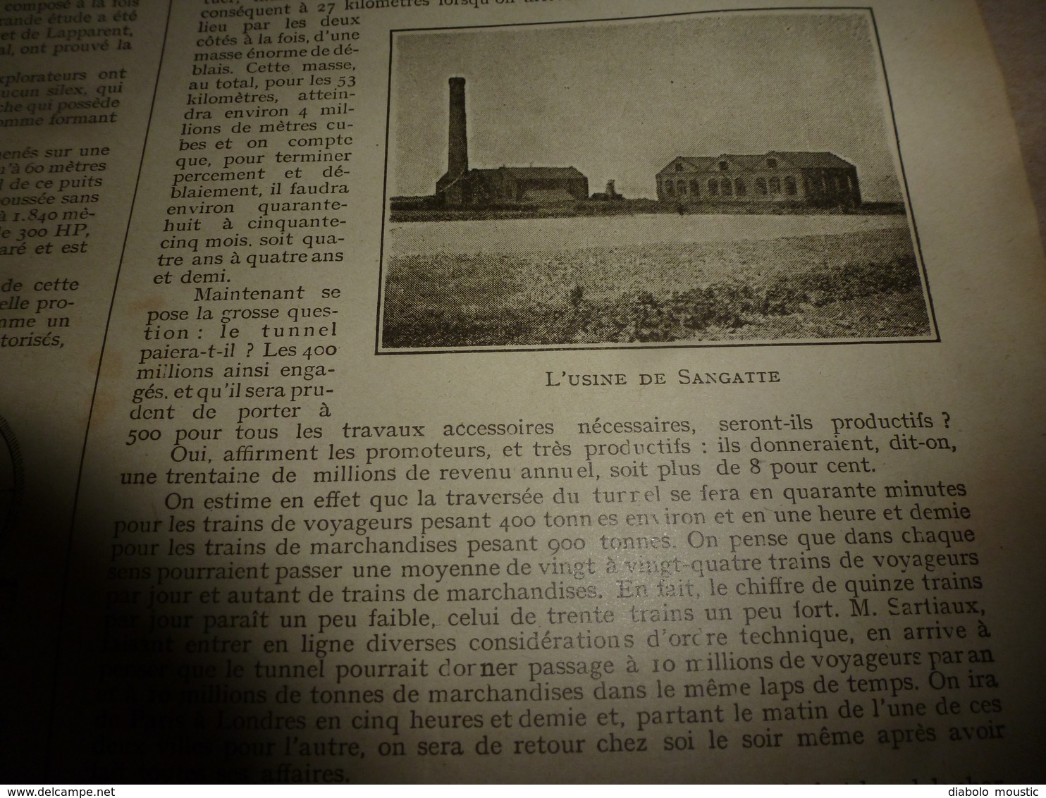 1916 LPDF:Poilu-débrouille;Tunnel sous la Manche;Sangatte;TSF-Avion;Maquart de Terline;DEUTSCHLAND à Baltimore;Rabat;etc