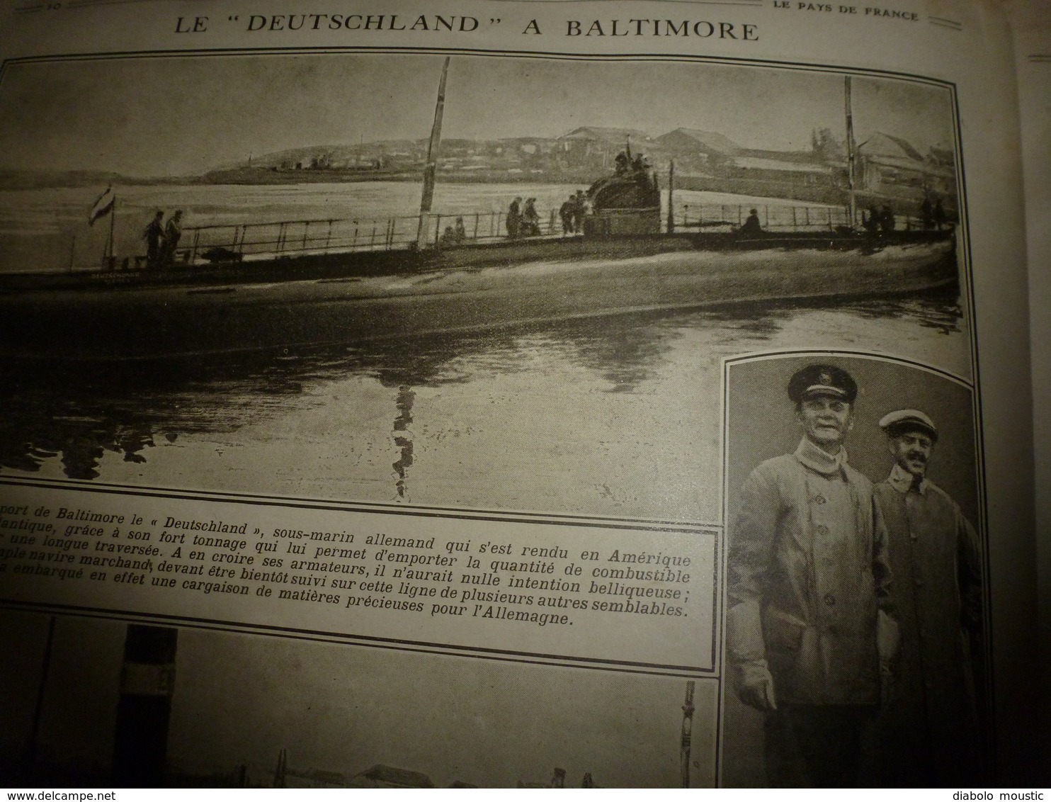 1916 LPDF:Poilu-débrouille;Tunnel sous la Manche;Sangatte;TSF-Avion;Maquart de Terline;DEUTSCHLAND à Baltimore;Rabat;etc