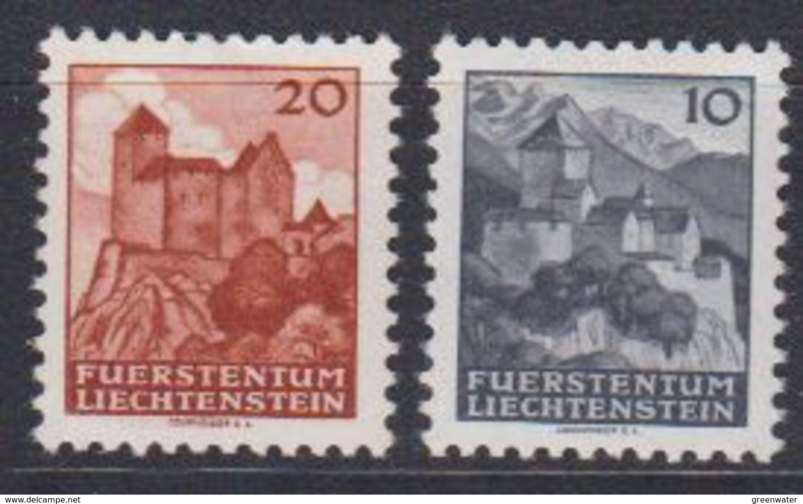 Liechtenstein 1943 Automaten-Freimarken 2v ** Mnh (43317A) - Nuevos