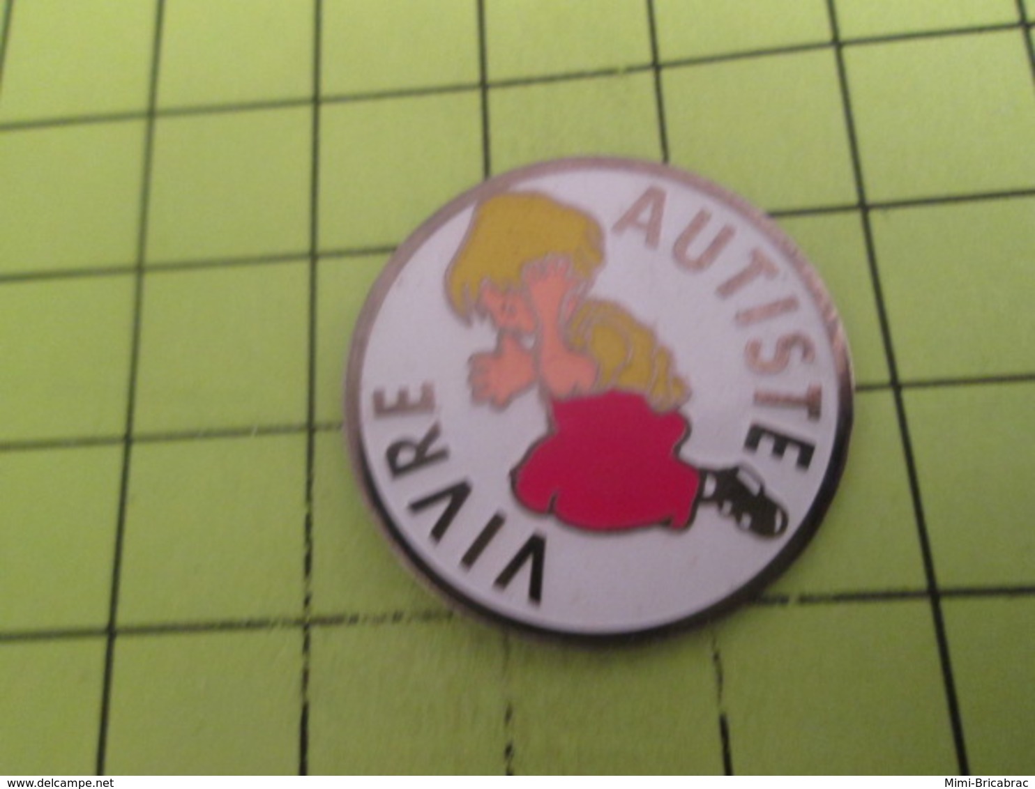 810D  Pin's Pins / Beau Et Rare / THEME : ASSOCIATIONS / AUTISME VIVRE AUTISTE ENFANT - Associations