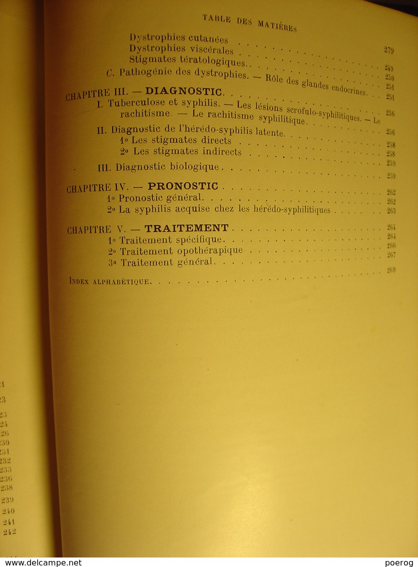 TRAITE DE PATHOLOGIE ET DE THERAPEUTIQUE - SYPHILIS TOME 2 - A. MALOINE & FILS 1921 - FERNET FOURNIER SERGENT - medecine