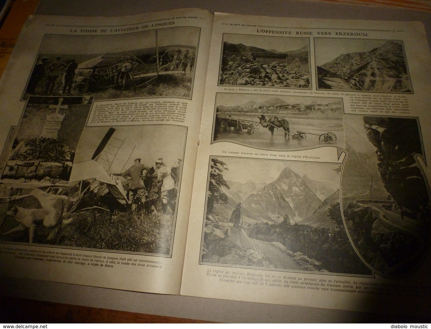 1916 LPDF:Les Australiens ;L'aviateur-dessinateur Daniel De Losques Est Tué;Erzeroum;L'hiver Dans Les Tranchées;etc - Frans
