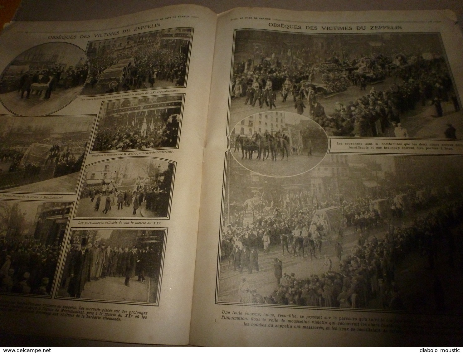 1916 LPDF:Les australiens ;L'aviateur-dessinateur Daniel de Losques est tué;Erzeroum;L'hiver dans les tranchées;etc