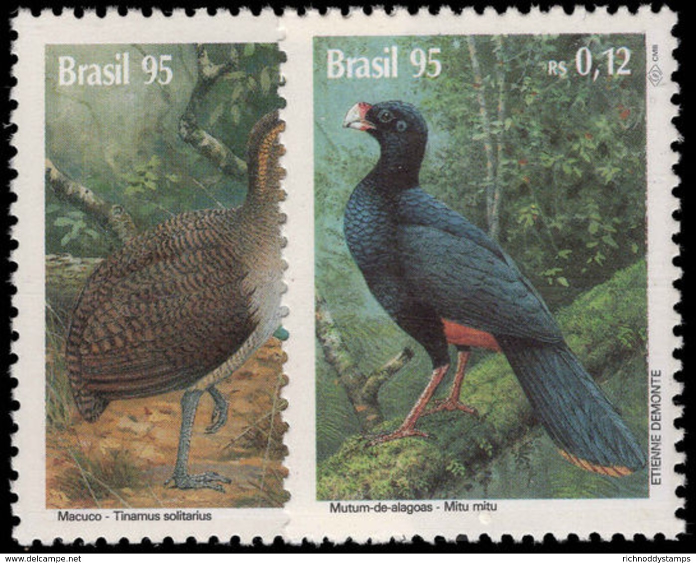 Brazil 1995 Birds Unmounted Mint. - Unused Stamps