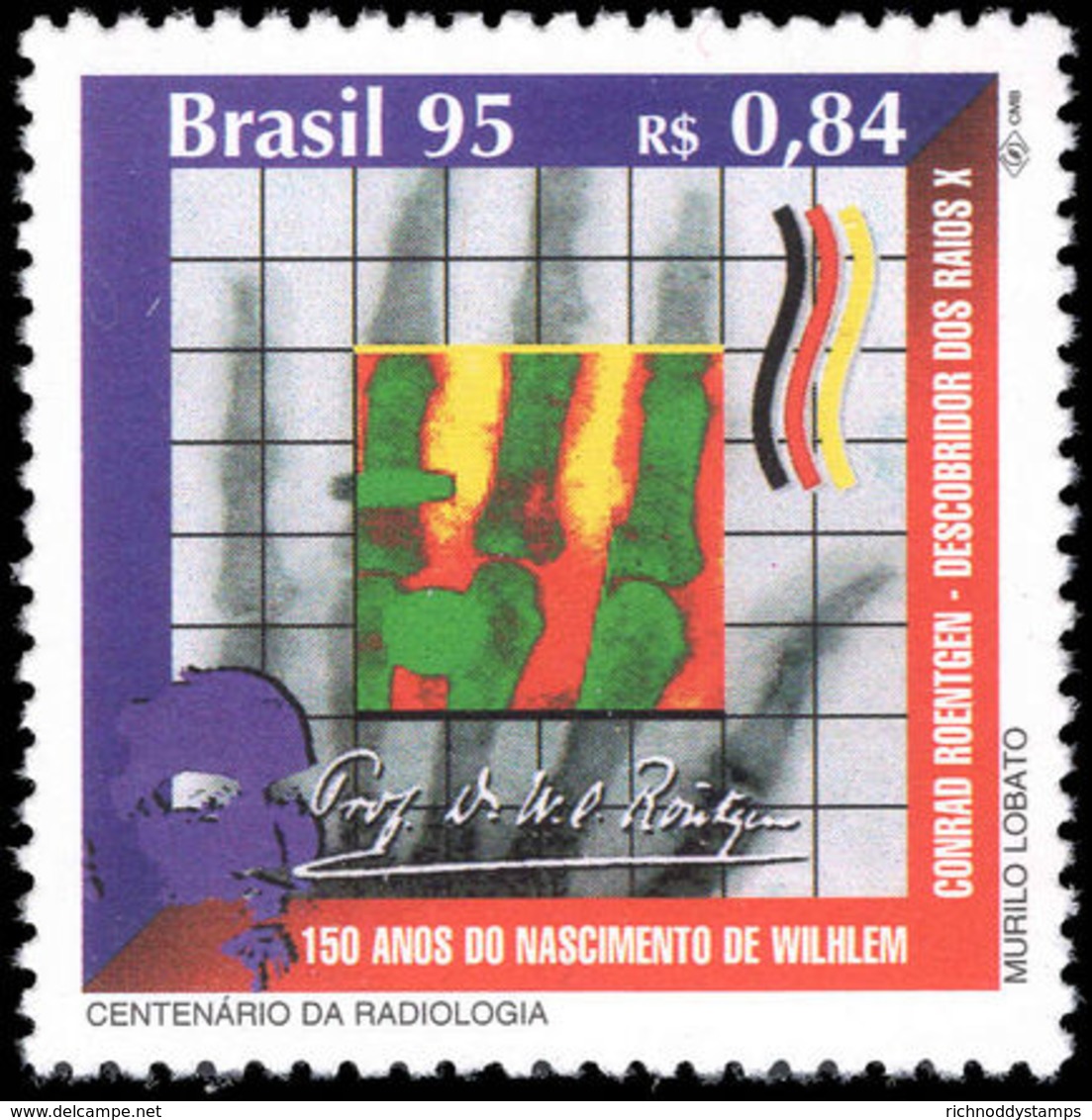 Brazil 1995 X-ray Discovery Unmounted Mint. - Unused Stamps