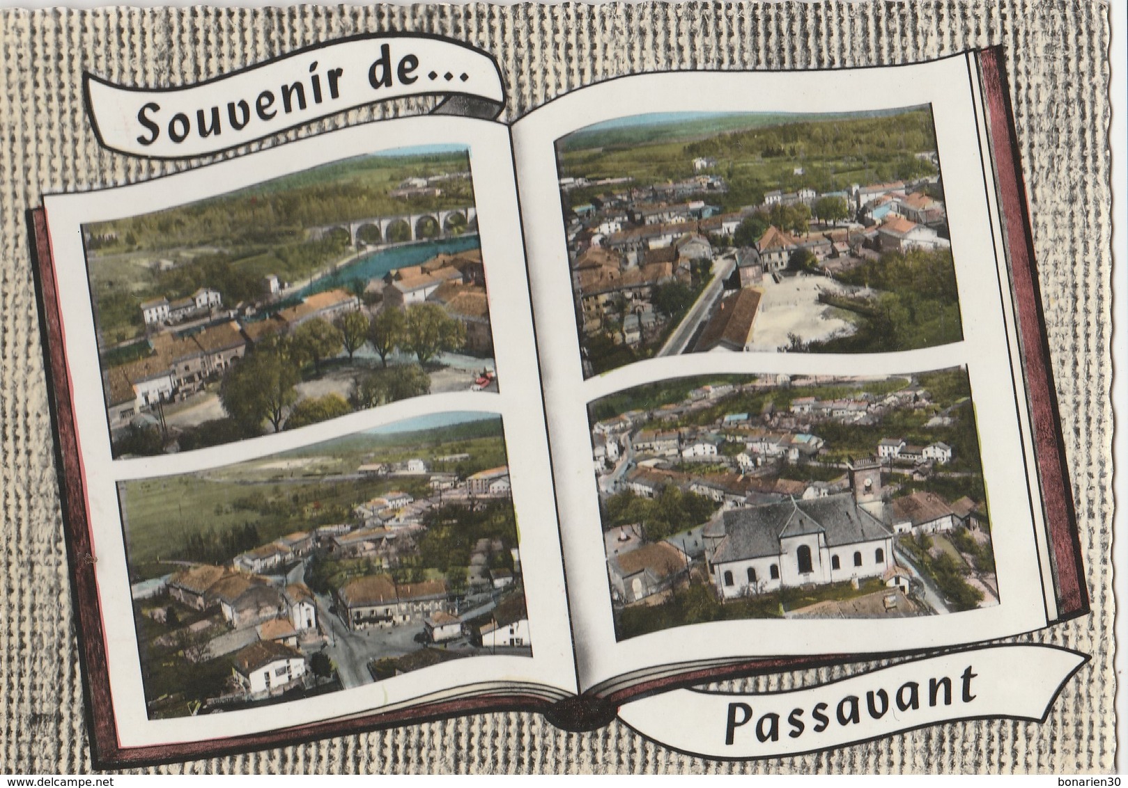 CPSM 70 PASSAVANT SOUVENIR MULTIVUES AERIENNES LIVRE OUVERT - Autres & Non Classés