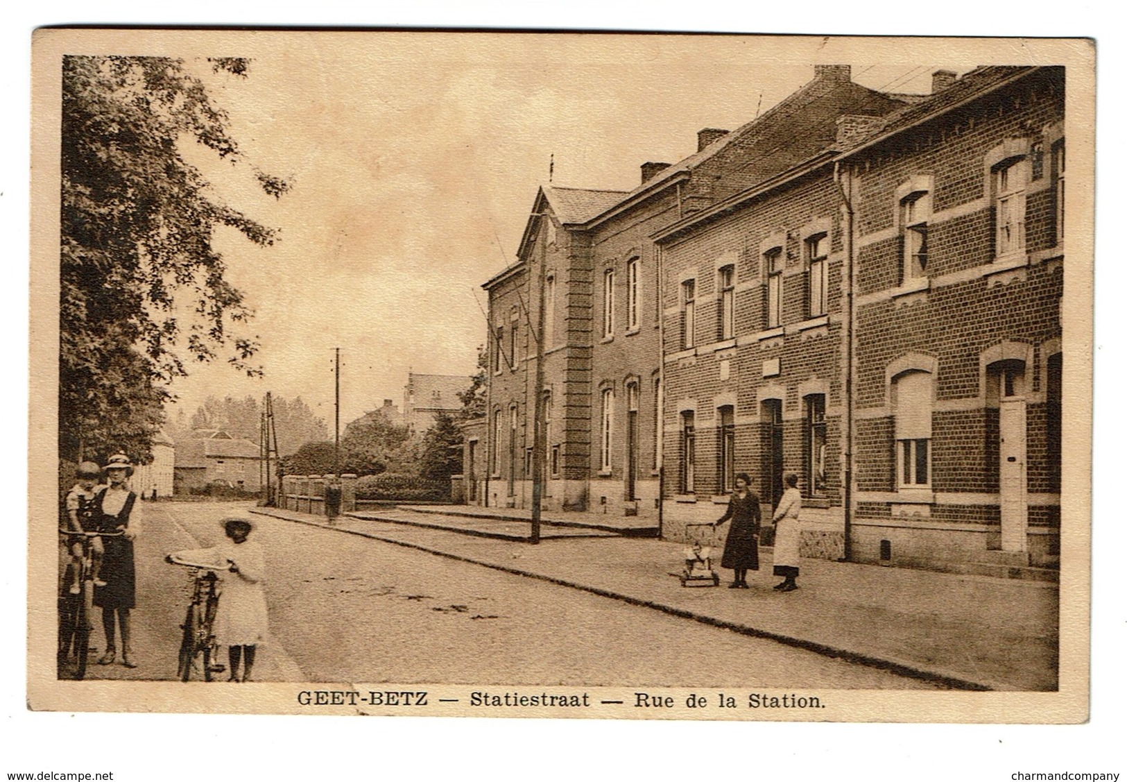 Geetbets / Geet-Betz - Statiestraat - Rue De La Station - Circulée En 1939 - Uitg. F. Stas  - 2 Scans - Geetbets