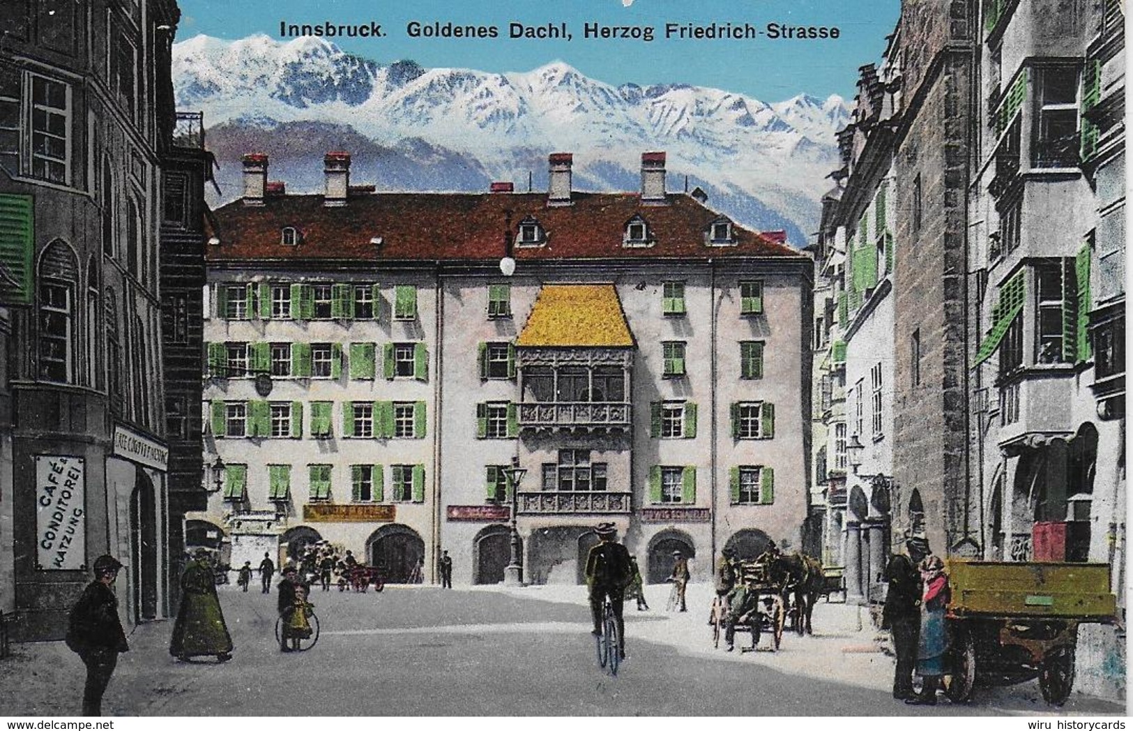 AK 0272  Innsbruck - Herzog Friedrichstrasse Und Goldenes Dachl / Verlag Gebr. Fetzer Um 1910-20 - Innsbruck