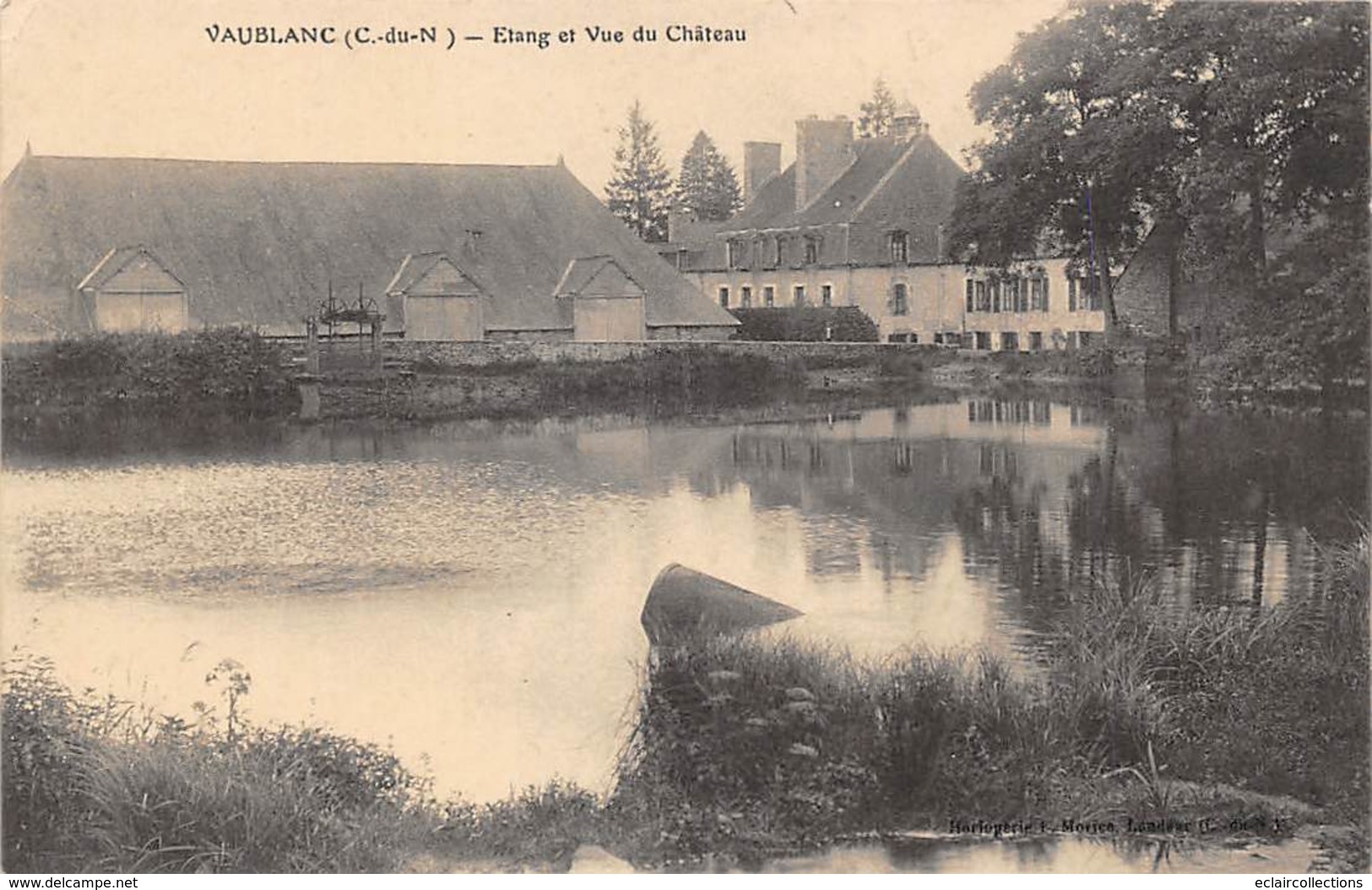 Vaublanc            22      Étang Et Vue Du Château        (voir Scan) - Andere & Zonder Classificatie