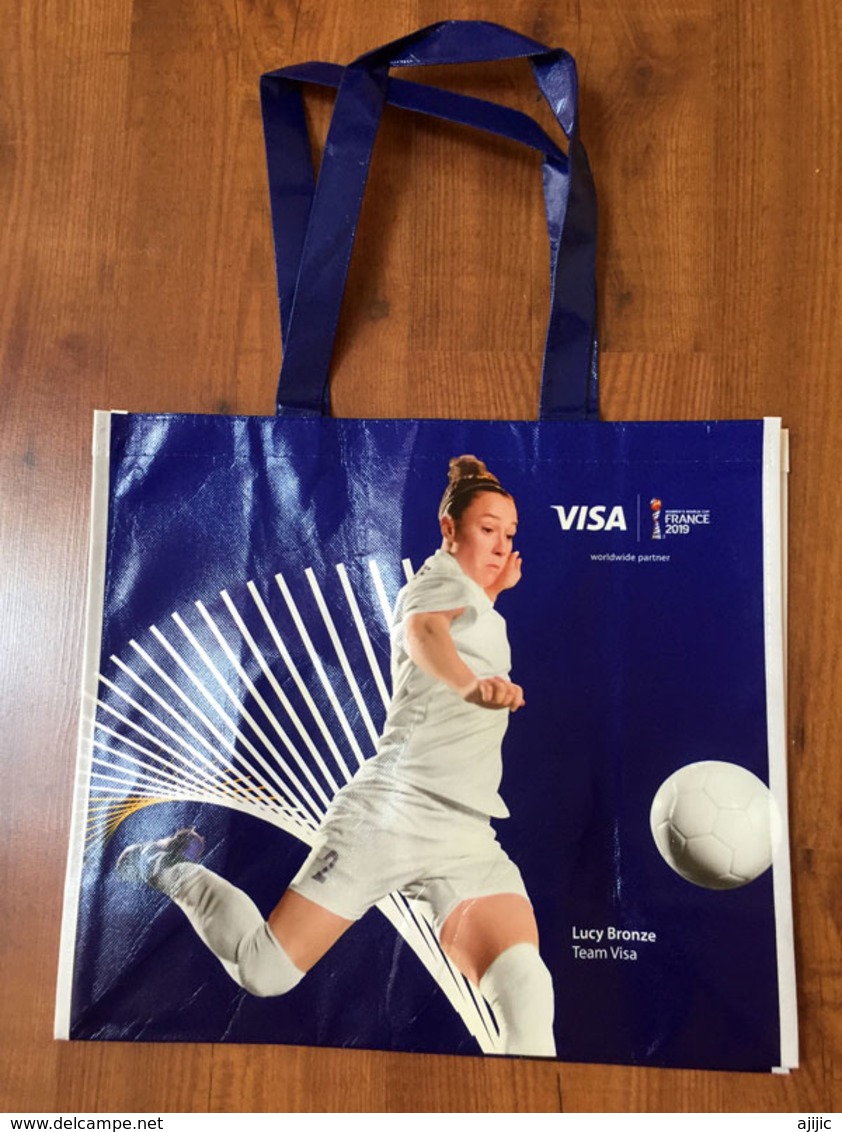 FRANCE 2019 WOMENS WORLD CUP FOOTBALL (Grand Sac) Format 42x38 Cm. (Eugenie Le Sommer & Lucy Bronze) Etat Neuf - Obj. 'Remember Of'