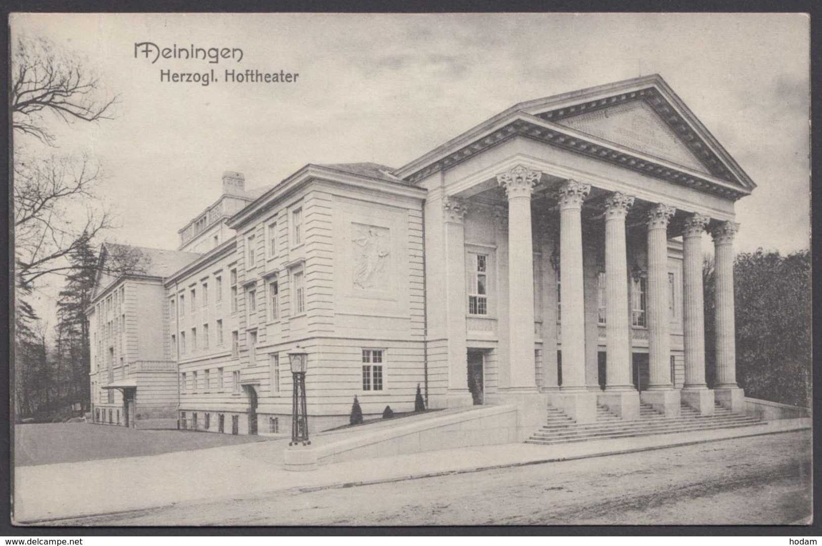 "Meiningen", Theater, 1910 Gelaufen - Meiningen