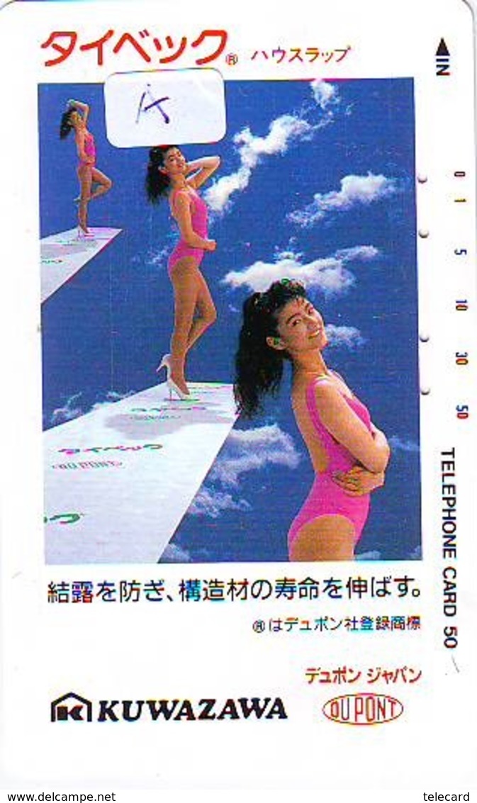 Télécarte Japon * EROTIQUE *   (6482a)   EROTIC PHONECARD JAPAN * TK * BATHCLOTHES * FEMME SEXY LADY LINGERIE - Mode