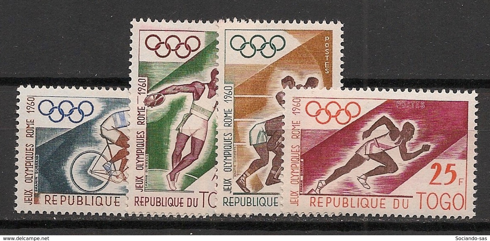 Togo - 1960 - N°Yv. 303 à 306 - Rome / Olympics - Neuf Luxe ** / MNH / Postfrisch - Verano 1960: Roma