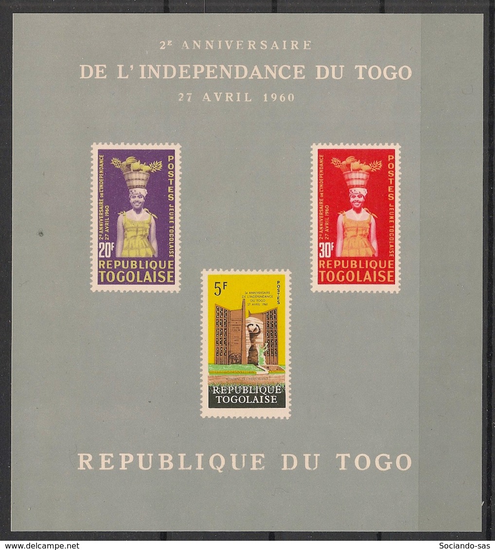 Togo - 1962 - Bloc Feuillet BF N°Yv. 7 - Indépendance - Neuf Luxe ** / MNH / Postfrisch - Togo (1960-...)