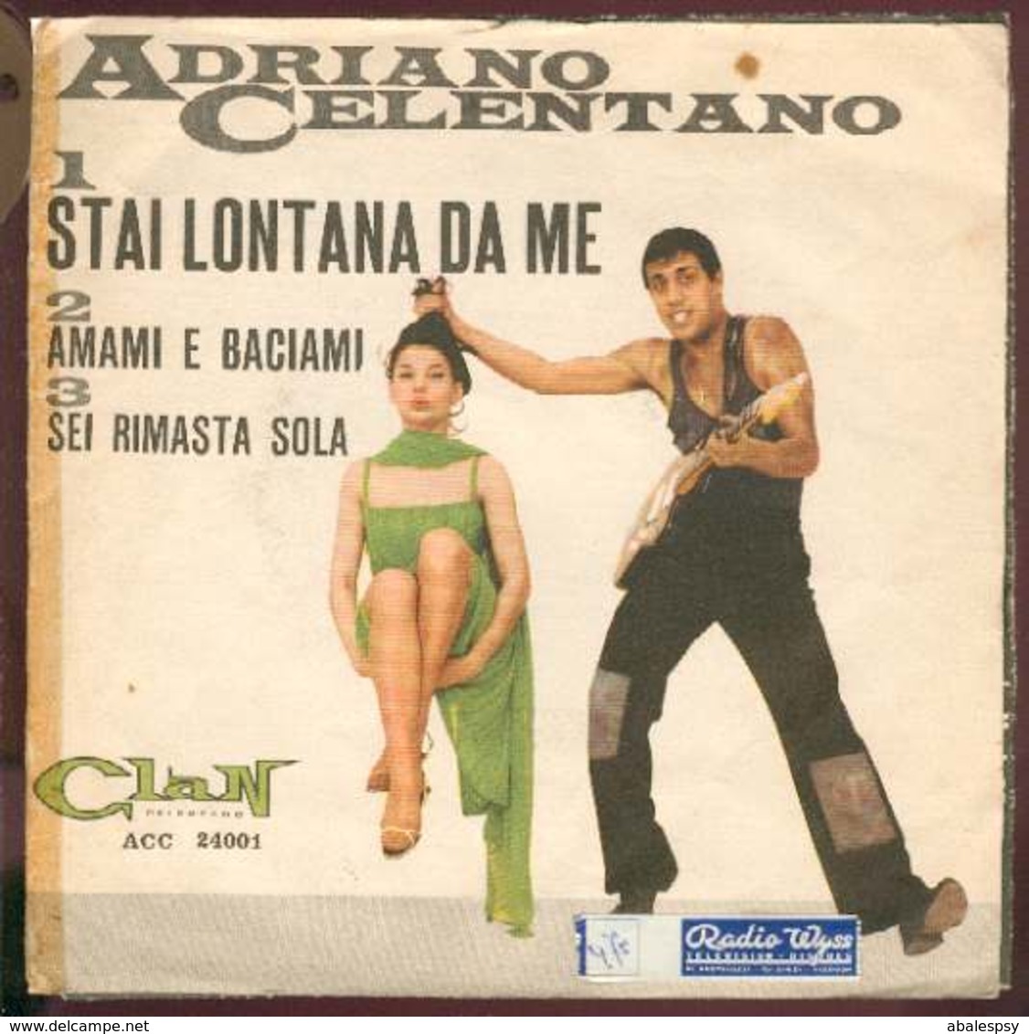 Adriano Celentano 45t Stai Lontana Da Me  3 Songs (clan 24001 Italy) Pochette Ouvrante Elle A été Recollé Vg- Ex1 - Other - Italian Music