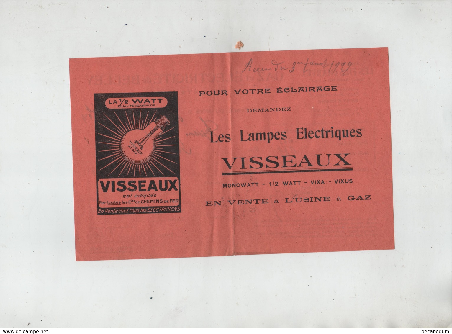 Fils Charvet Gaz électricité Belley Peysson Pollieu Lampes électriques Visseaux - Unclassified